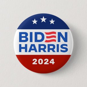 Biden Harris 2024 Presidential Election Campaign 6 Cm Round Badge