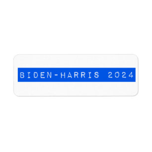Biden-Harris 2024 Retro Label design Return Address Label
