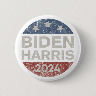 Biden Harris 2024 Retro Vintage 6 Cm Round Badge