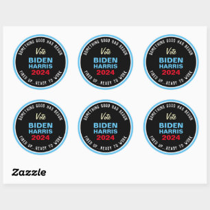 BIDEN HARRIS 2024 Something Good Has Begun Classic Round Sticker