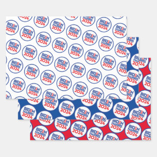 Biden Harris 2024 Wrapping Paper Sheet