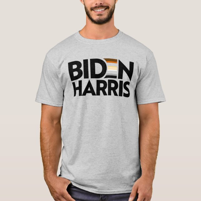 Biden Harris Bear Pride T-Shirt (Front)