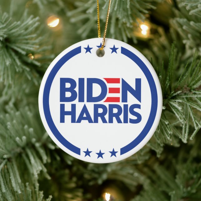 Biden Harris Ceramic Ornament (Tree)