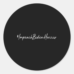 Biden Harris Funny Republican Conservative Classic Round Sticker