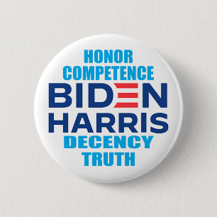 Biden Harris Honour 6 Cm Round Badge
