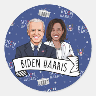 Biden Harris Inauguration Classic Round Sticker