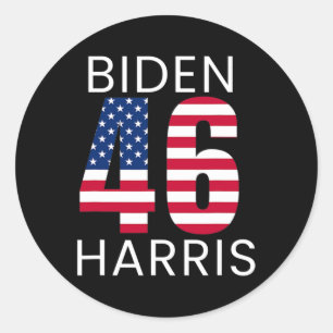 Biden Harris Inauguration Sports Jersey Style Classic Round Sticker