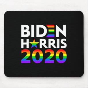 Biden Harris Lgbt Gay Pride Rainbow Flag Mouse Pad