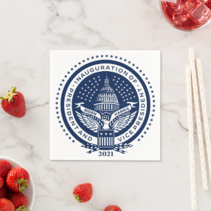 Biden Harris President Inaugural Logo Inauguration Napkin