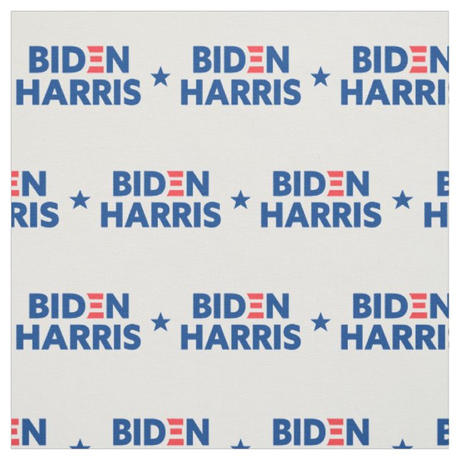 Biden / Harris Star Pattern Blue and White Fabric (Swatch)