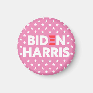 Biden / Harris Stars Pattern Pink Magnet