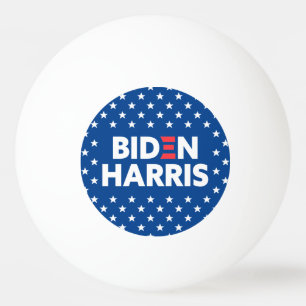 Biden / Harris White Stars Pattern Blue Ping Pong Ball
