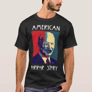 Biden Horror American Zombie Story Halloween Retro T-Shirt