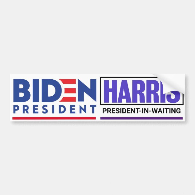 Biden in 2020 / Harris in ? Bumper Sticker (Front)