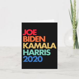 Biden Inauguration 2021 Kamala Harris 2020 Rainbow Card