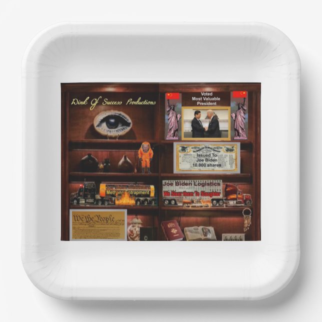 Biden industries paper plate (Front)
