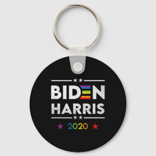 Biden Kamala Harris 2020 Rainbow Gay Pride Lgbt El Key Ring