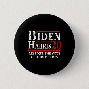 Biden Kamala Harris 2020 Restore The Soul Of This 6 Cm Round Badge
