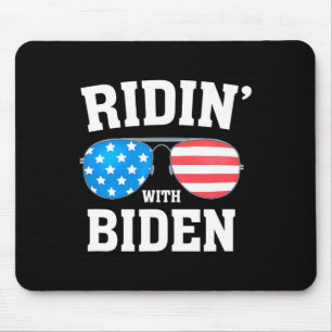 Biden Kamala Harris 2024 - Ridin' With - Liberal Mouse Pad