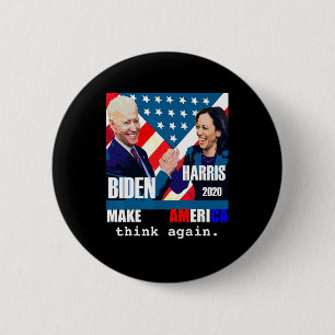 Biden Kamala Harris 6 Cm Round Badge