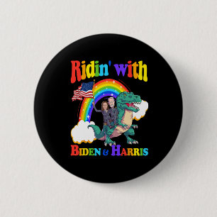 Biden Kamala Harris Shirt Toddler Kids Dinosaur T- 6 Cm Round Badge