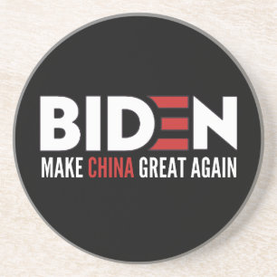 biden Make China Great Again Coaster