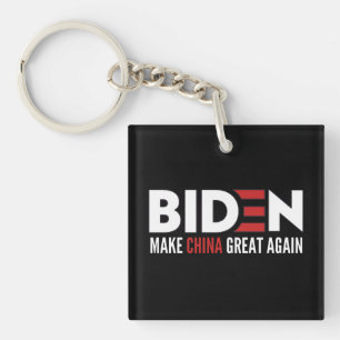 biden Make China Great Again Key Ring