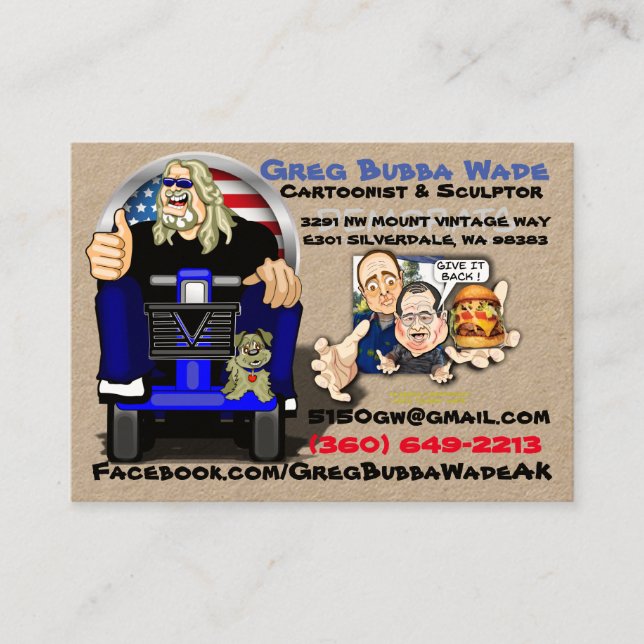 BIDEN OBAMA BIZ CARD BACK CARTOON (Front)