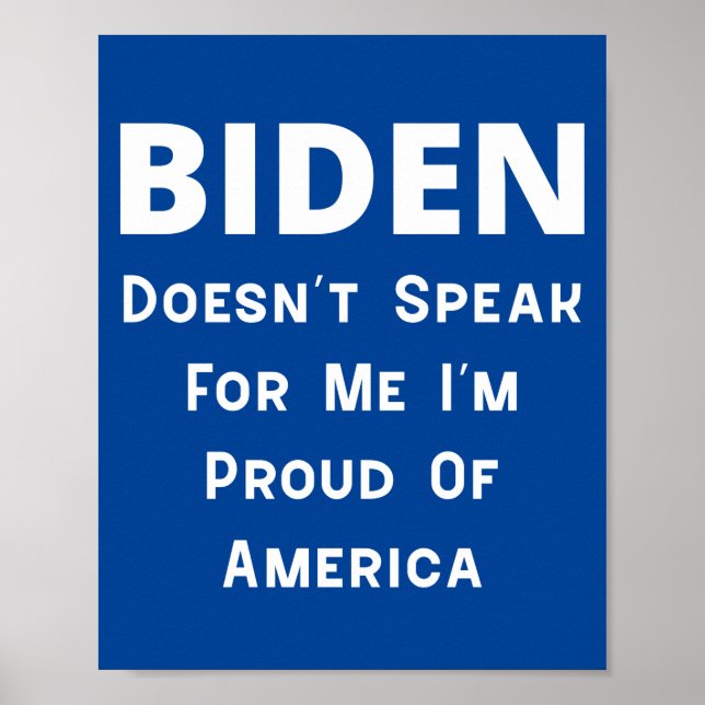 Biden - Proud Of America Poster (Front)