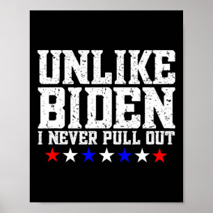 Biden Pulling Out Joke Political Embyrring Airport Poster