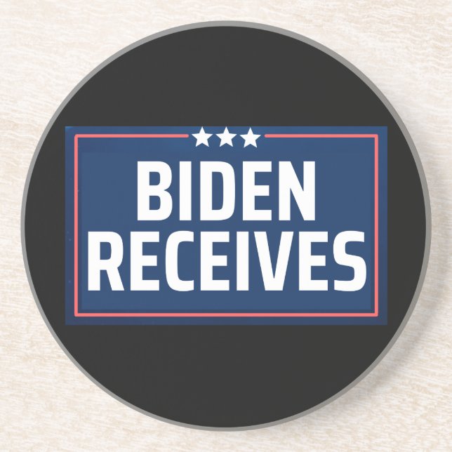 Biden Receives Coaster (Front)