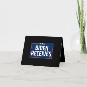 Biden Receives Note Card