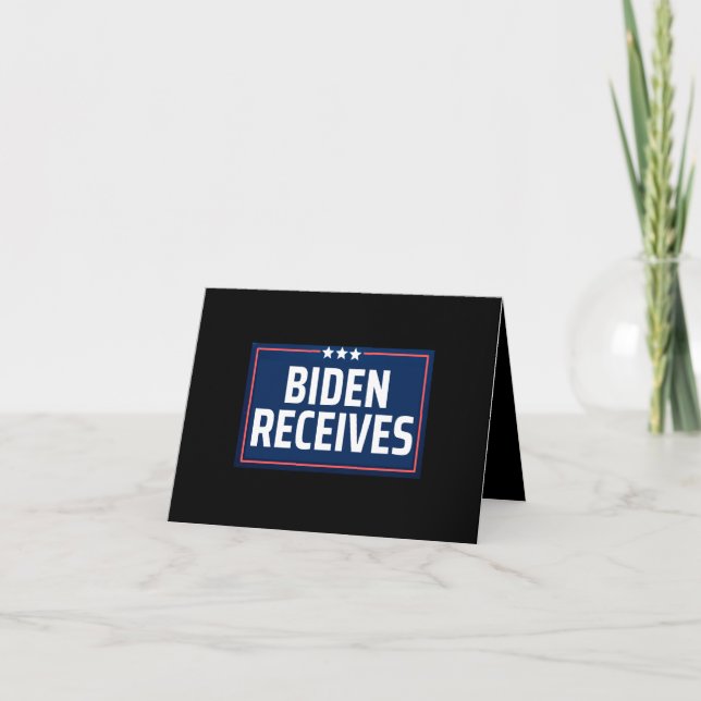 Biden Receives Note Card (Front)