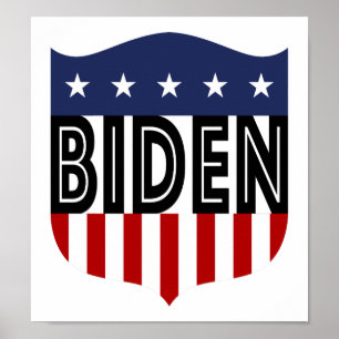 BIDEN stars and stripes Poster
