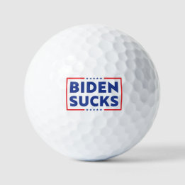Biden sucks funny anti Biden pro trump 2024 Golf Balls