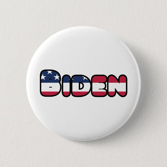 Biden Support US Election President 2020 6 Cm Round Badge (Front)