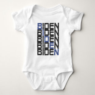 BIDEN text stacks Baby Bodysuit