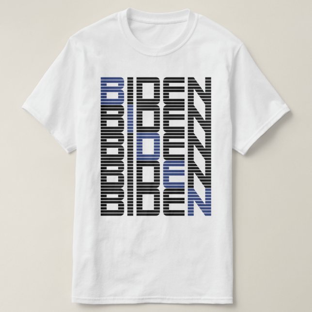 BIDEN text stacks T-Shirt (Design Front)