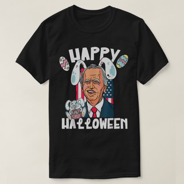 Biden with Easter Bunny Ears  T-Shirt (Design Front)