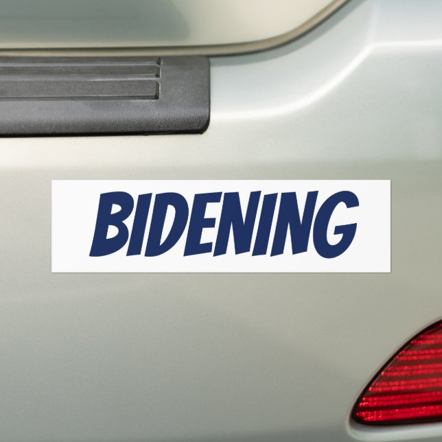 Bidening Joe Biden Democrats Funny 2024 Bumper Sticker (On Car)