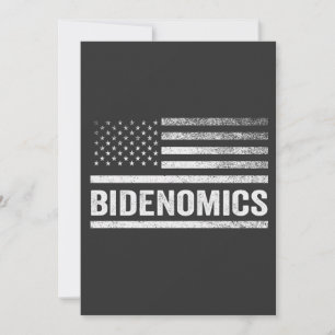 Bidenomics American Election Flag Democrat Harris Invitation