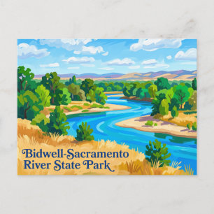 Bidwell-Sacramento River State Park California Postcard