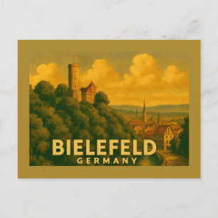 Bielefeld Germany City Art Postcard
