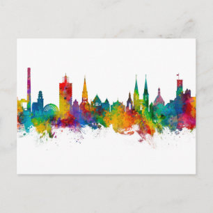 Bielefeld Germany Skyline Postcard