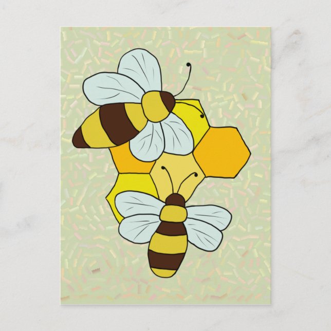 Bienenwaben Postcard (Front)