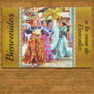 Bienvenidos Mexican Festival Dancers 2549 Doormat