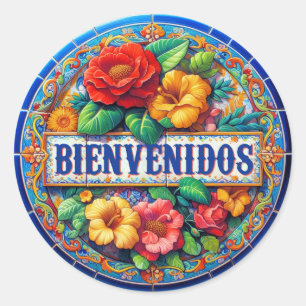 BIENVENIDOS - So Pretty! Classic Round Sticker