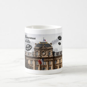 Bienvenue à Lille. UFO’s welcome you to Lille.   L Coffee Mug