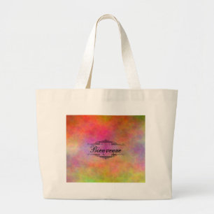 Bienvenue Colourful Large Tote Bag
