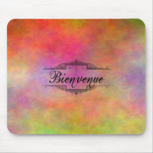 Bienvenue Colourful Mouse Pad